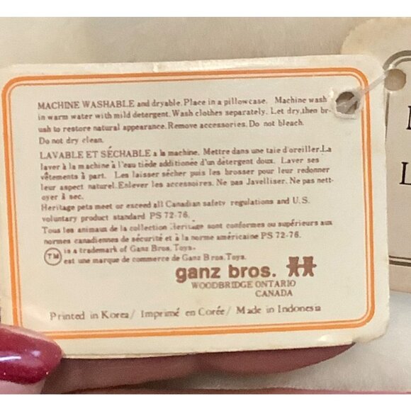 Rare Vtg Ganz Bros Heritage Easter Collection Lickity Split Bunny Rabbit Plush - Picture 7 of 13